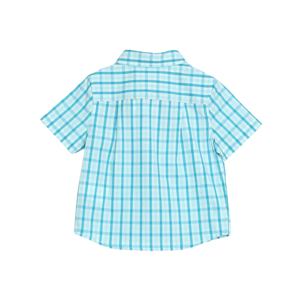Camisa Turquesa A Cuadros