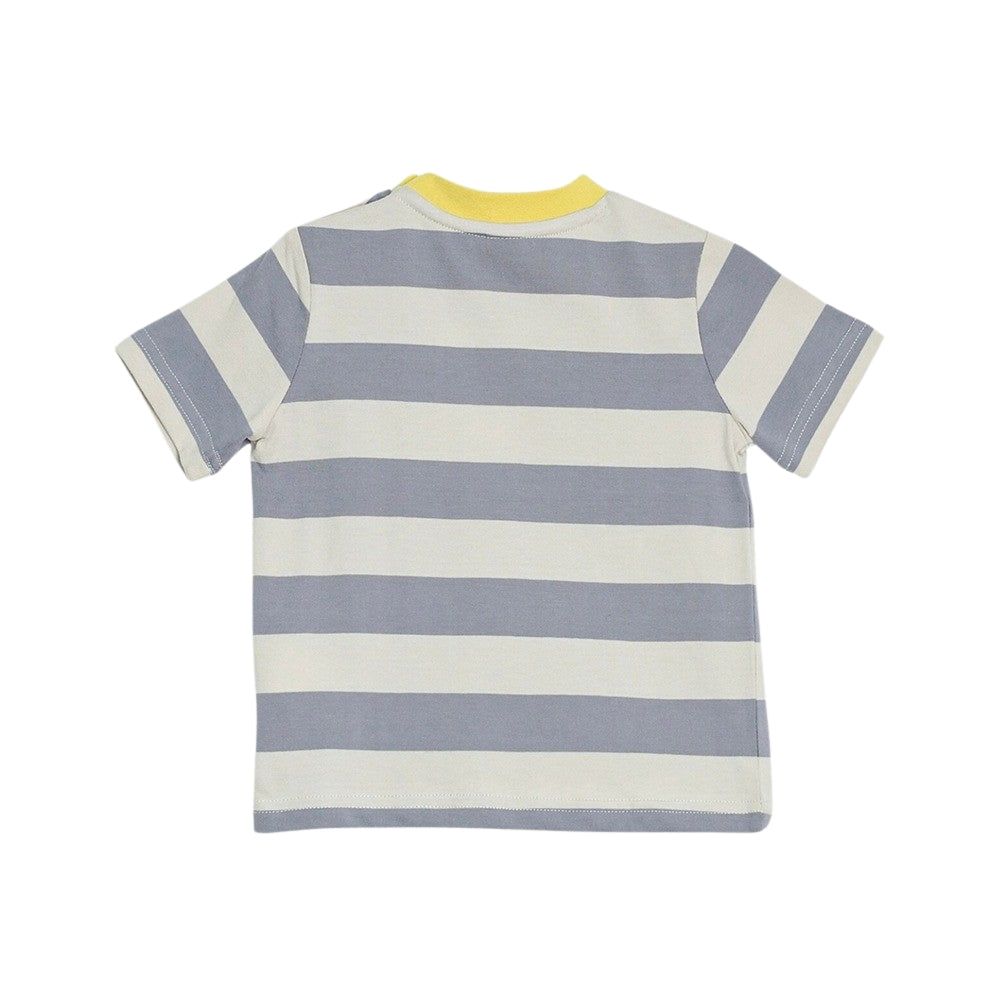 T-Shirt Gris A Rayas