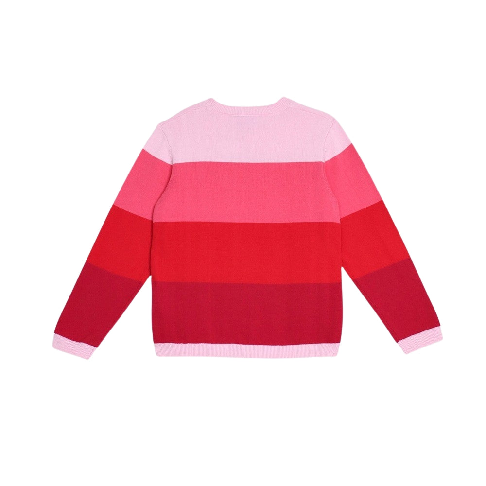 Sweater Rosado A Rayas