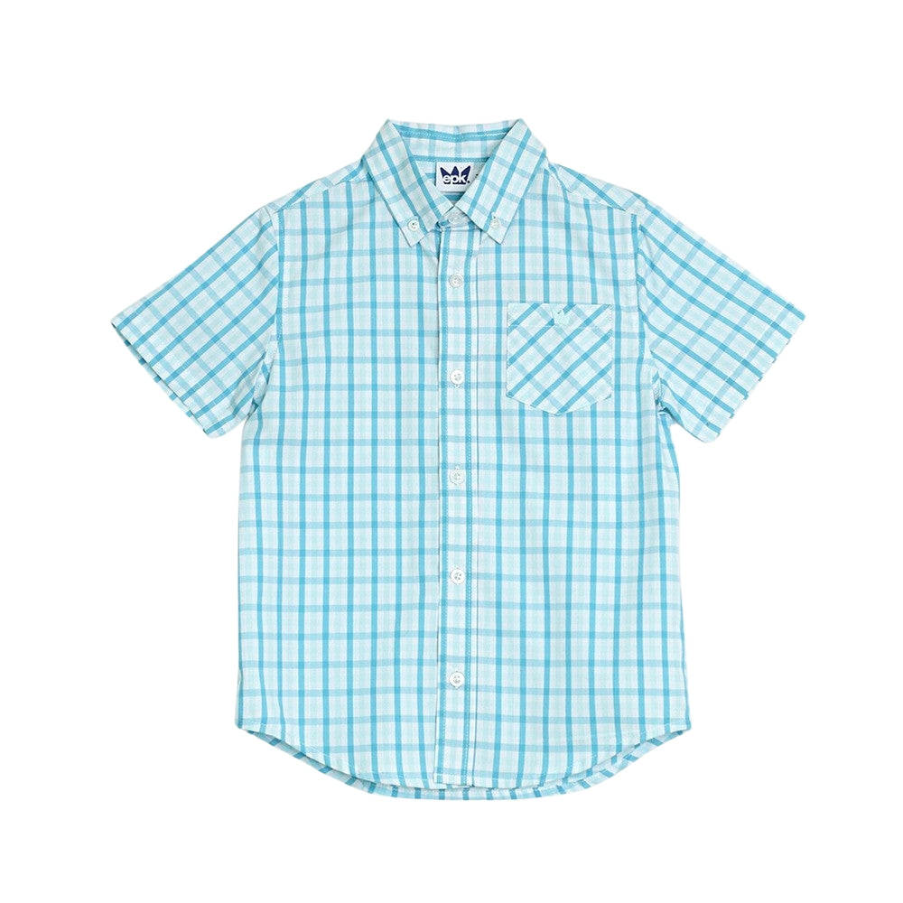 Camisa Turquesa A Cuadros