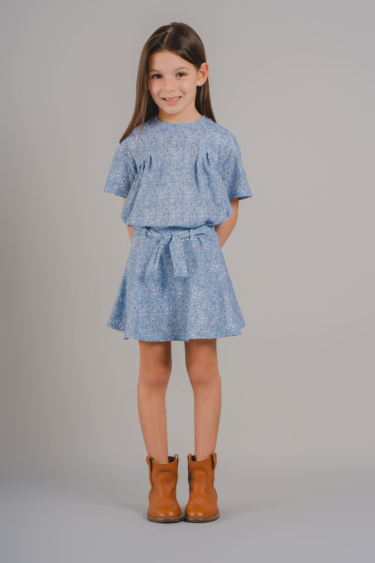 Falda Azul Claro