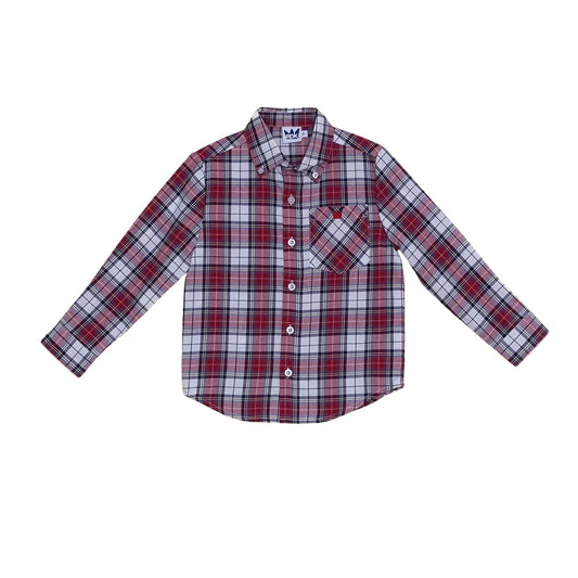 Camisa Roja Navidad a cuadros