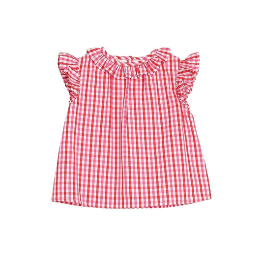 Blusa Roja A Cuadros