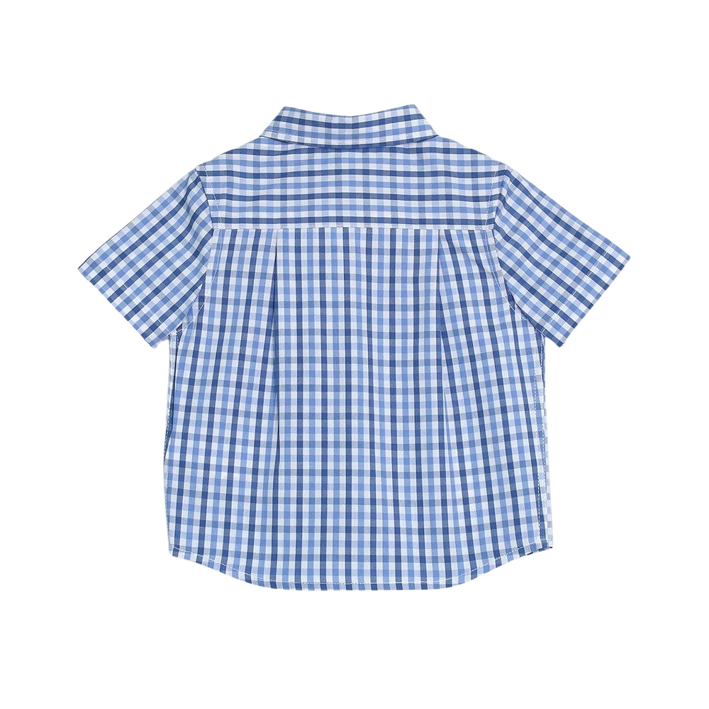 Camisa Azul Clara A Cuadros