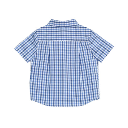 Camisa Azul Clara A Cuadros