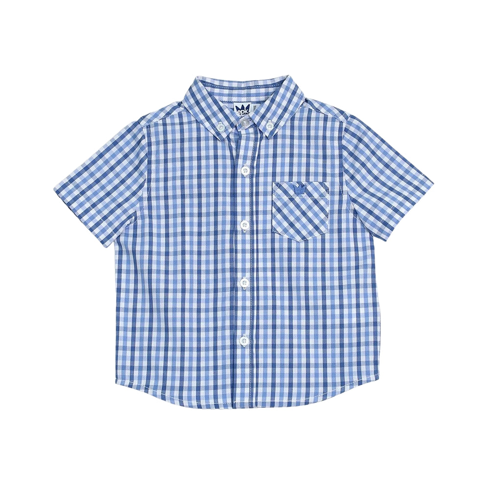 Camisa Azul Clara A Cuadros