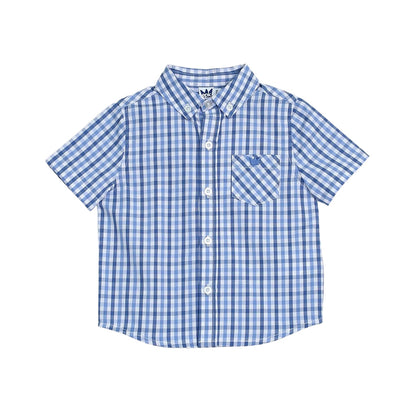 Camisa Azul Clara A Cuadros