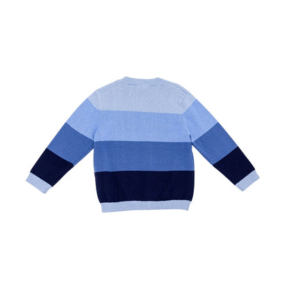 Sweater Azul Oscuro A Rayas