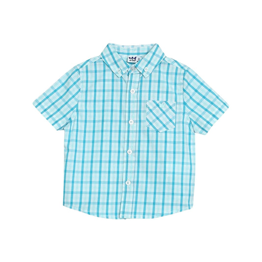 Camisa Turquesa A Cuadros
