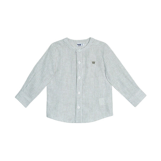 Camisa Verde Clara A Rayas