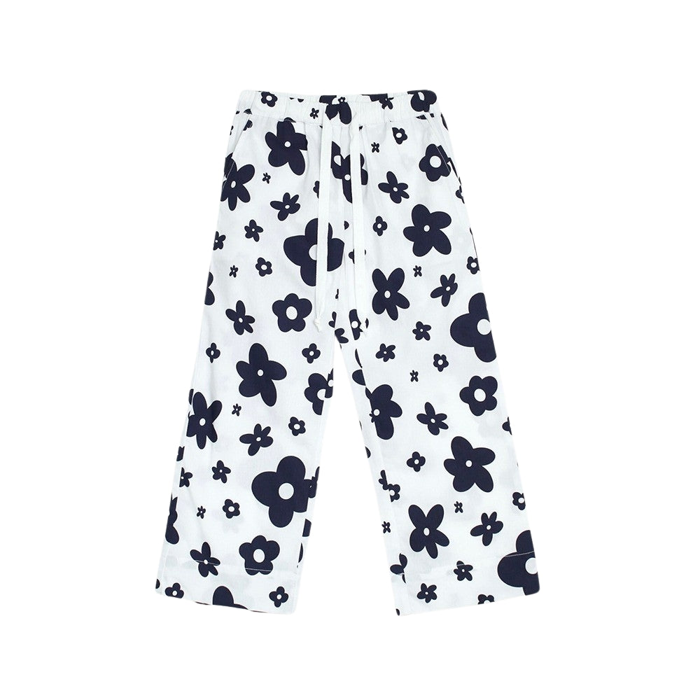 Pantalón Azul Oscuro Y Blanco