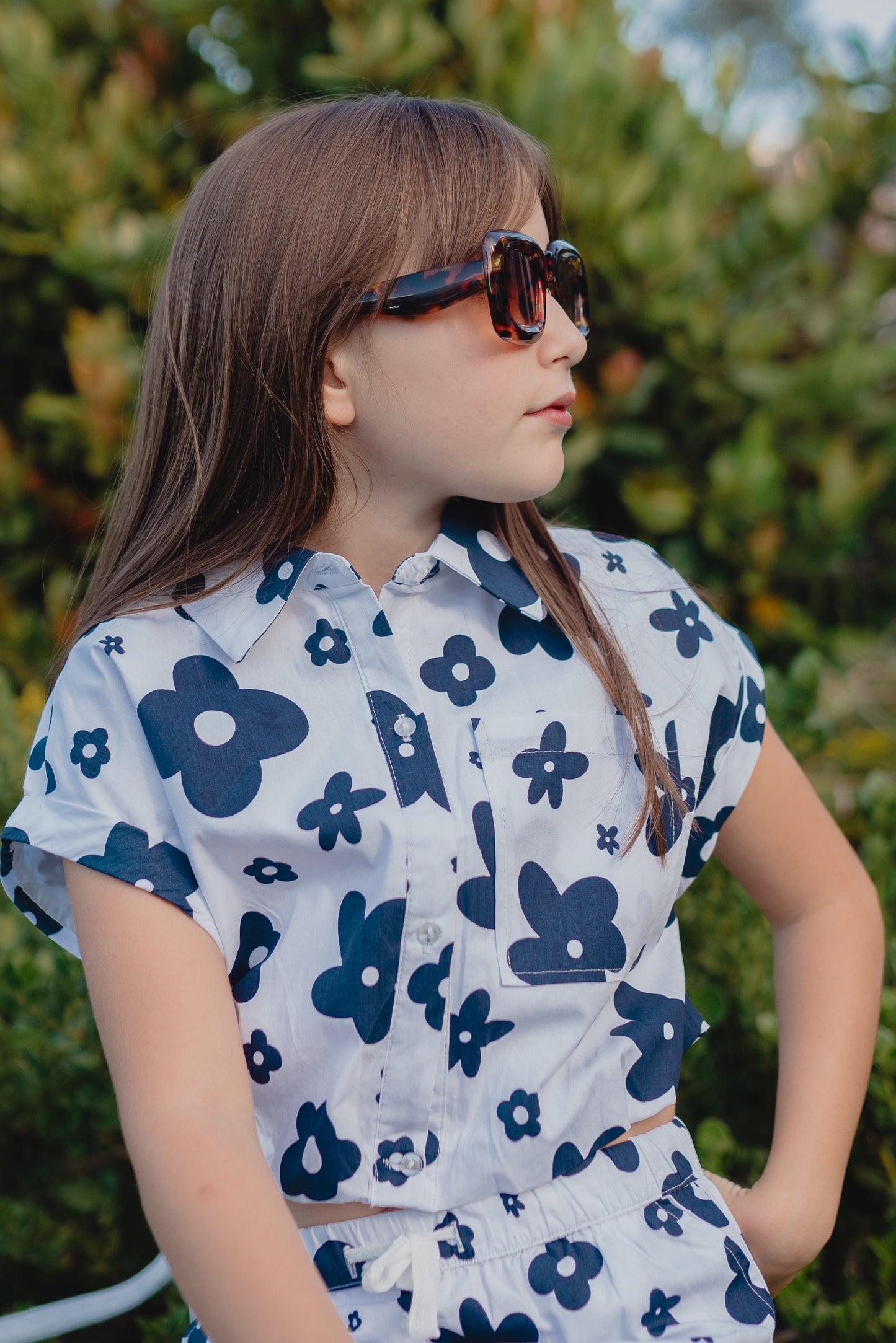 Blusa Azul Oscura Y Blanco