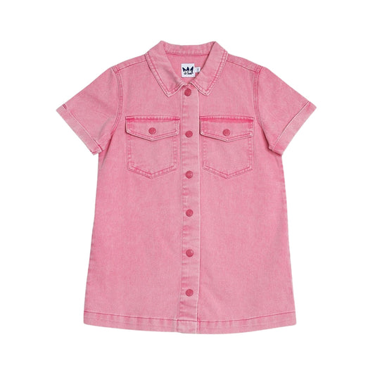 Vestido Jean Frambuesa