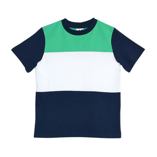 T-Shirt Verde Oscuro Y Azul