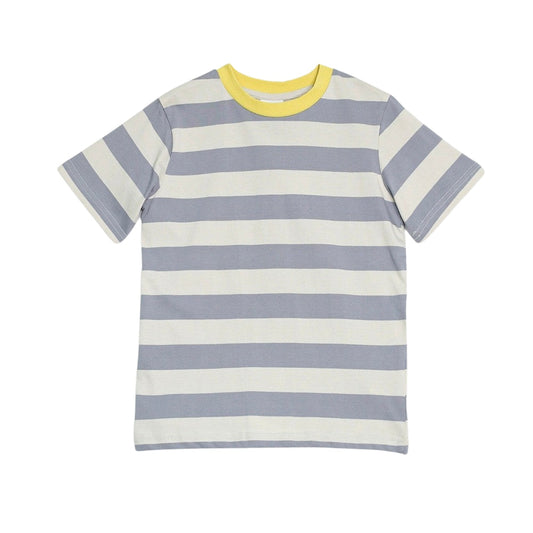 T-Shirt Gris A Rayas