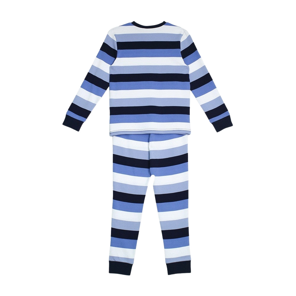 Pijama Azul Oscuro A Rayas
