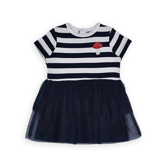Vestido Azul A Rayas
