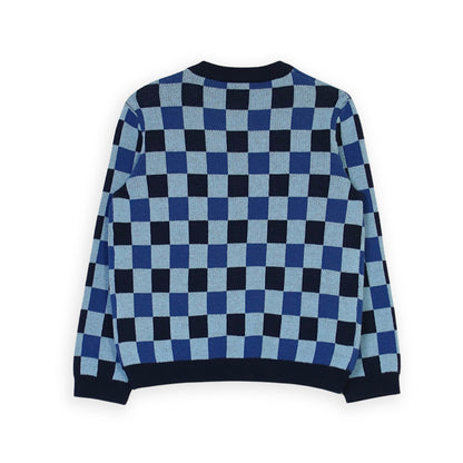Sweater Azul A Cuadros