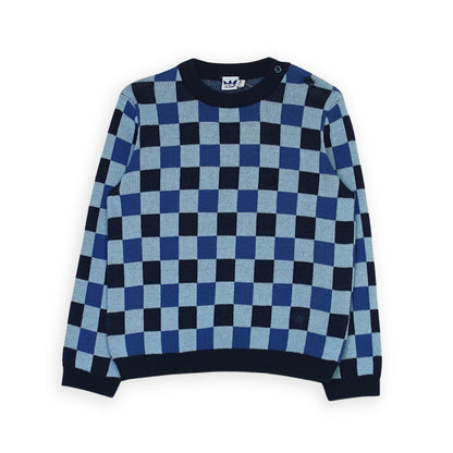 Sweater Azul A Cuadros
