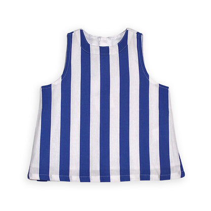 Blusa Azul A Rayas