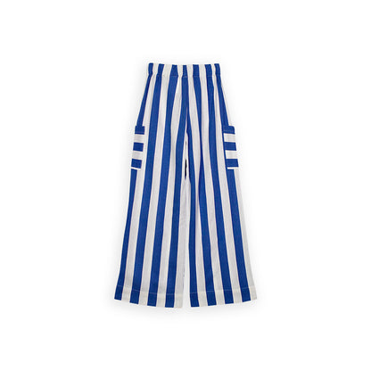 Pantalón Azul A Rayas