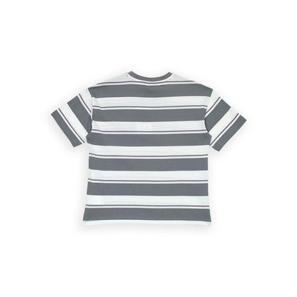 T-Shirt Gris A Rayas