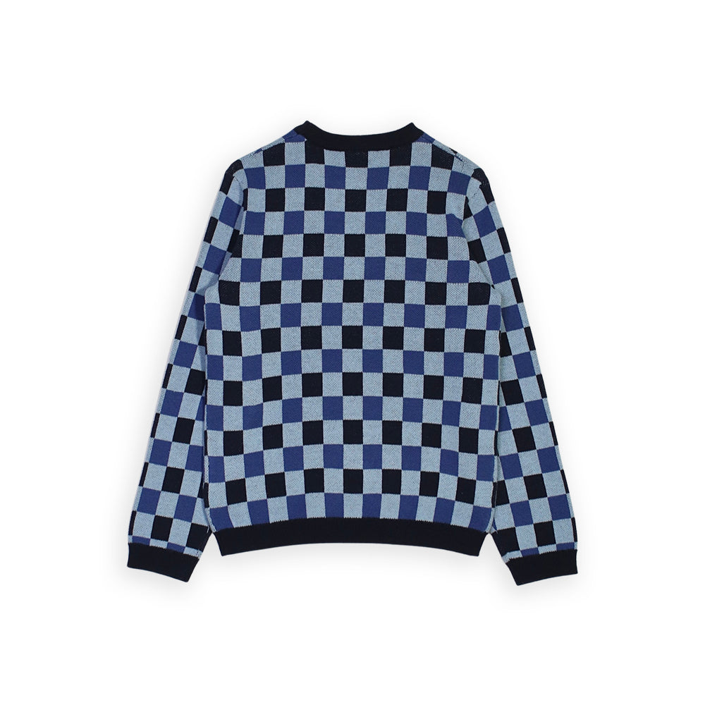 Sweater Azul A Cuadros
