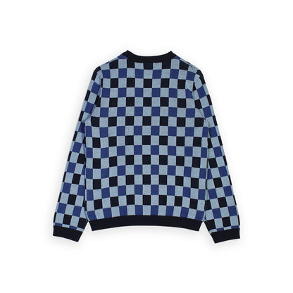Sweater Azul A Cuadros