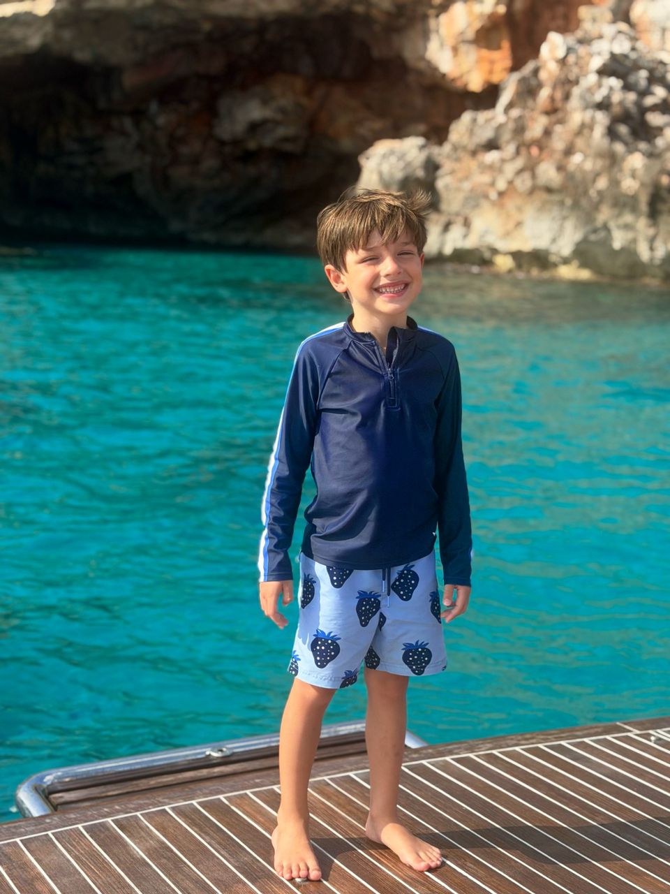 Camisa De Agua Azul Oscuro